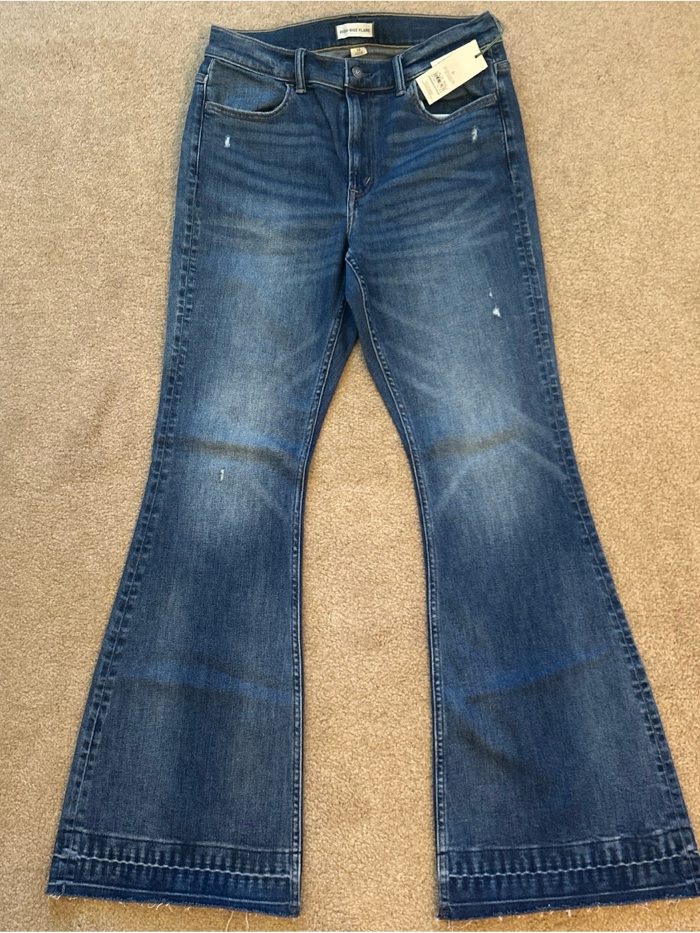 AE77 High Rise Flare Jeans - Size 10. NWT